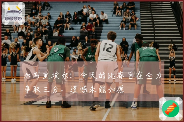 加布里埃尔：今天的比赛旨在全力争取三分，遗憾未能如愿